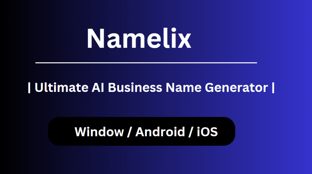 AI-powered brand name generator. Find the perfect name for your business with Namelix.