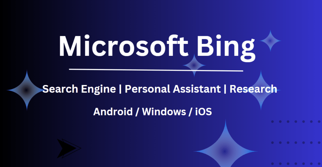 Microsoft Bing is an advanced search engine that leverages AI to deliver accurate, personalized search results. It features a user-friendly interface, rich media search, and integrates with Microsoft services.