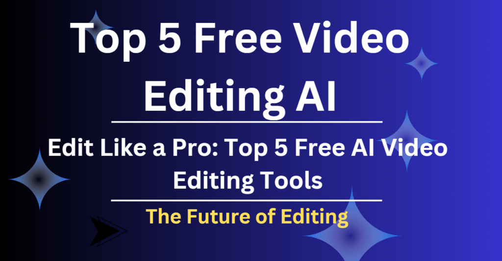 Top 5 Free Video Editing AI: Do you want to create amazing videos without any effort? AI video editing tools are perfect for you, these tools automatically improve your videos, make colors better, and more. Now you don't have to spend much time editing videos. Here are the top 5 free AI video editing tools.like Shotcut , Munch AI, Filmora, Synthesia, lightworks and more.