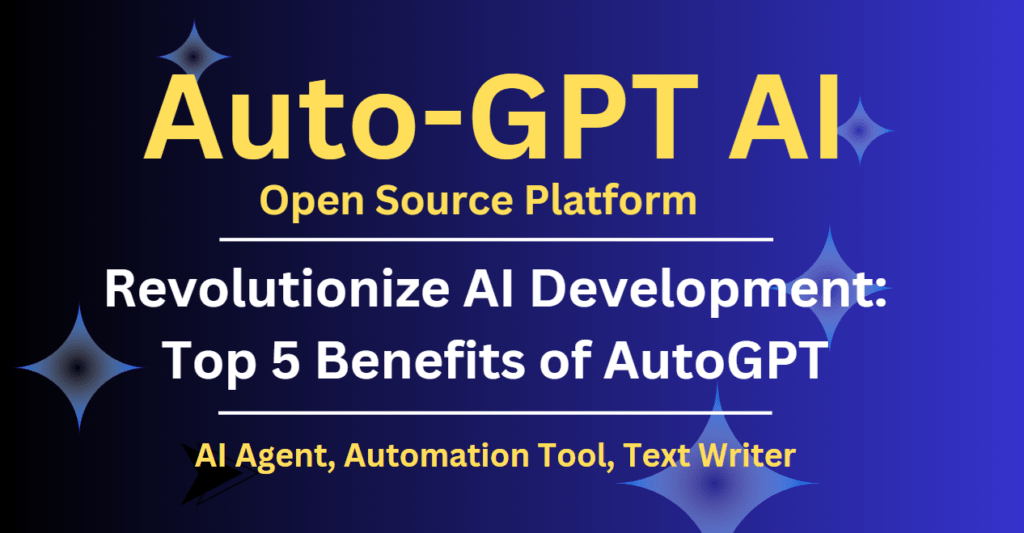 AutoGPT simplifies AI development with a suite of tools: Forge template, benchmarking, UI, CLI, and standardized protocols. Democratizing AI technology, it's ideal for researchers, developers, startups, educators, and hobbyists, fostering innovation and collaboration.